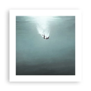 Poster - Nell'abbraccio dell'oceano - 40x40 cm
