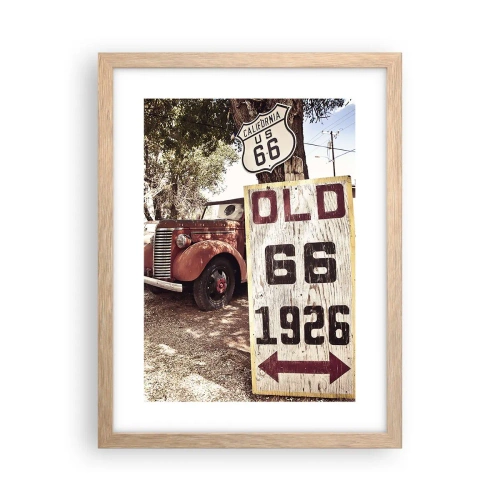 Poster in cornice rovere chiaro - La leggenda della provincia americana - 30x40 cm