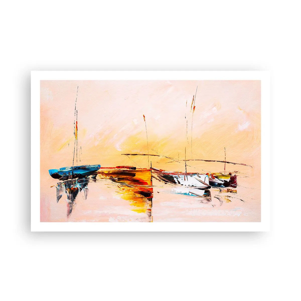 Poster - La sera sul molo - 91x61 cm
