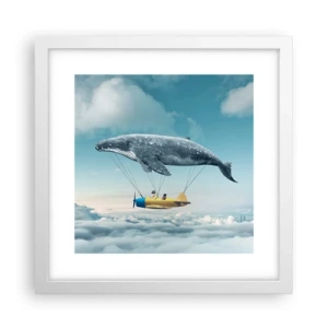 Poster in cornice bianca - Perché no? - 30x30 cm