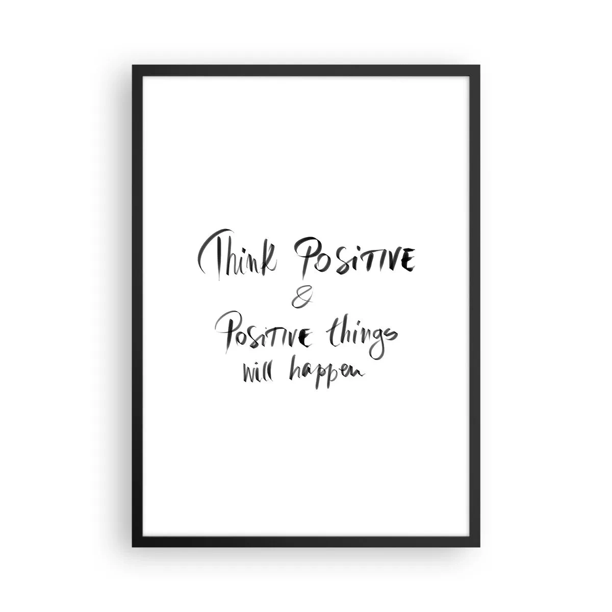 Poster in cornice nera - Come vivere? - 50x70 cm
