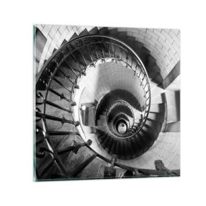 Quadro su vetro - Ancora più in alto - 70x70 cm