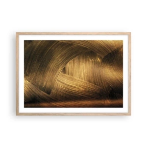 Poster in cornice rovere chiaro - Nel labirinto d'oro - 70x50 cm