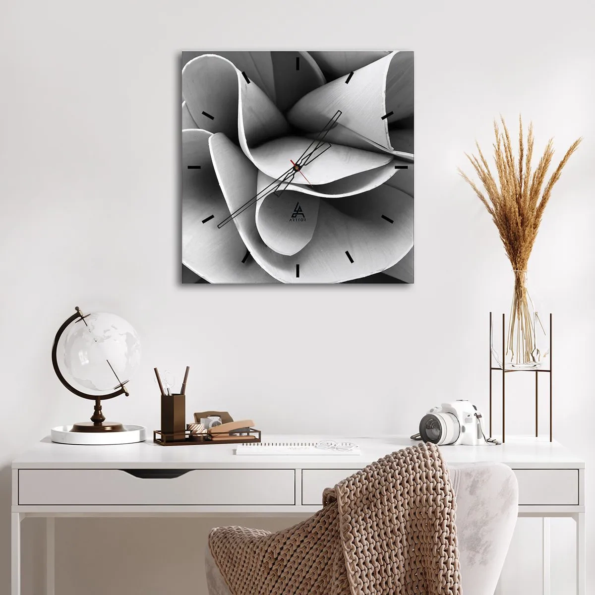 Orologio da parete - Orologio in Vetro - Avviene nello spazio - 40x40 cm