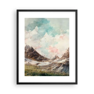 Poster in cornice nera - Lame di roccia - 40x50 cm