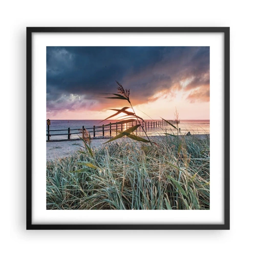 Poster in cornice nera - Non andrà via col vento - 50x50 cm