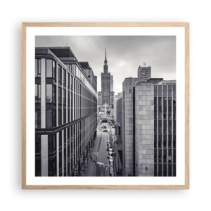 Poster in cornice rovere chiaro - La valle di Varsavia - 60x60 cm