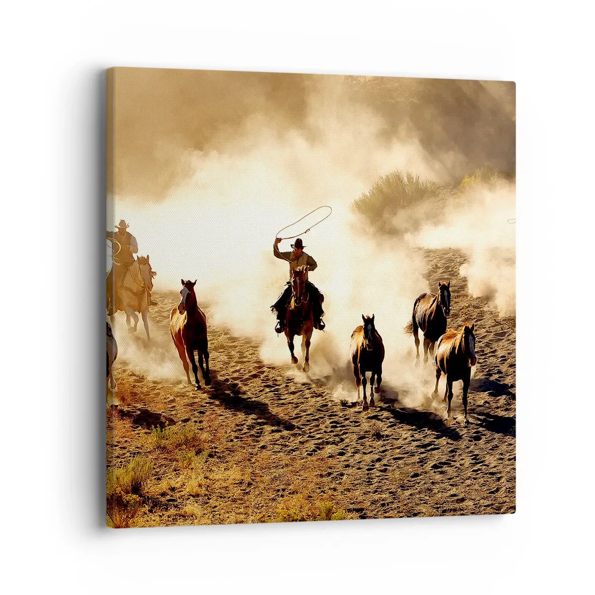 Quadro su tela - Stampe su Tela - Il vero Far West - 40x40 cm