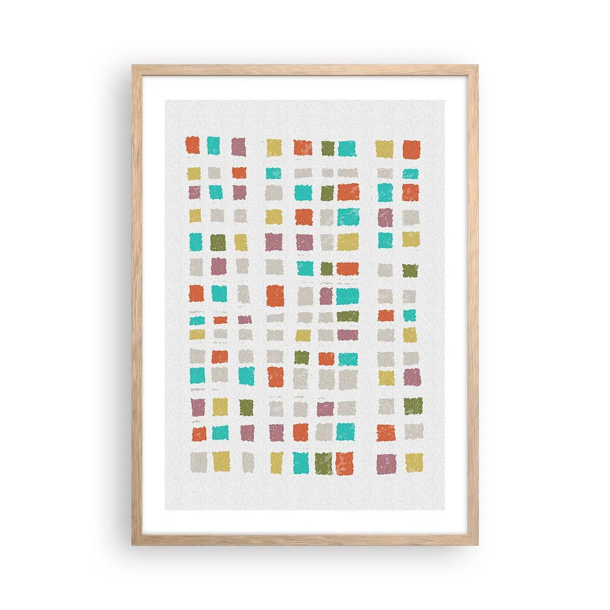 Poster in cornice rovere chiaro - Un gioco sconosciuto - 50x70 cm