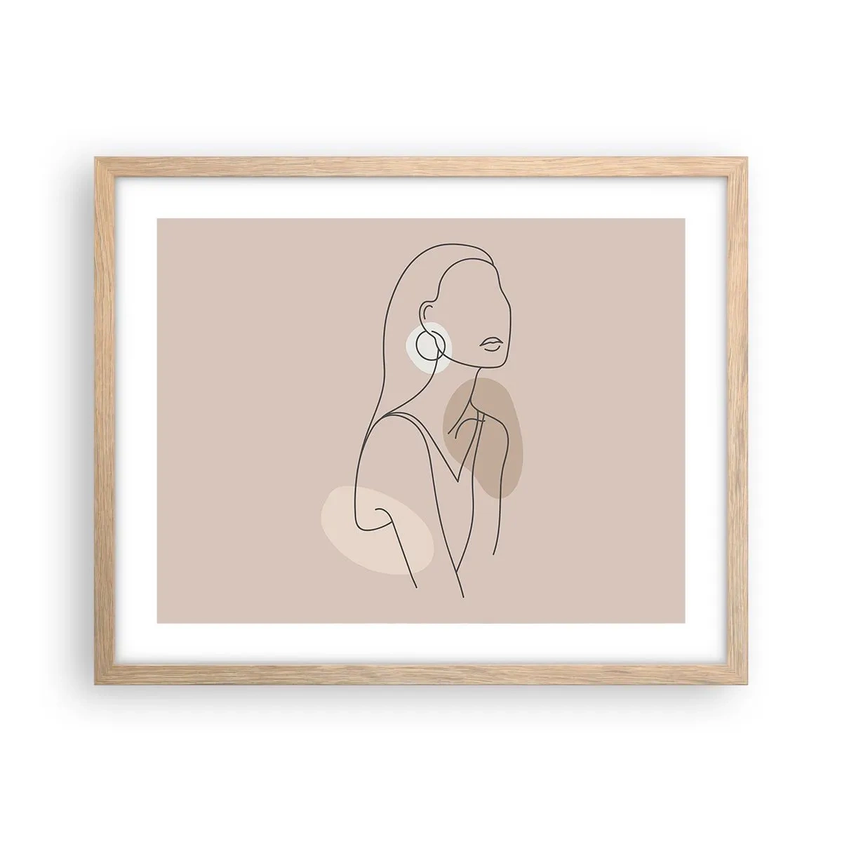 Poster in cornice rovere chiaro - Icona di giovinezza - 50x40 cm