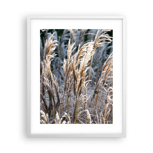 Poster in cornice bianca - Vestite di brina - 40x50 cm