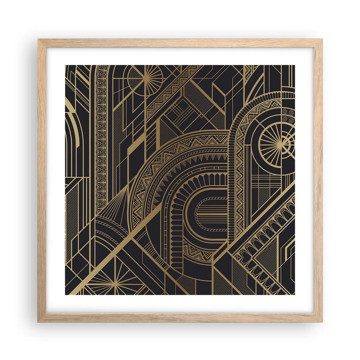 Poster in cornice rovere chiaro - Concetti, idee, progetti - 50x50 cm