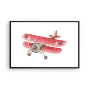 Poster in cornice nera - Pronto a volare alto - 91x61 cm