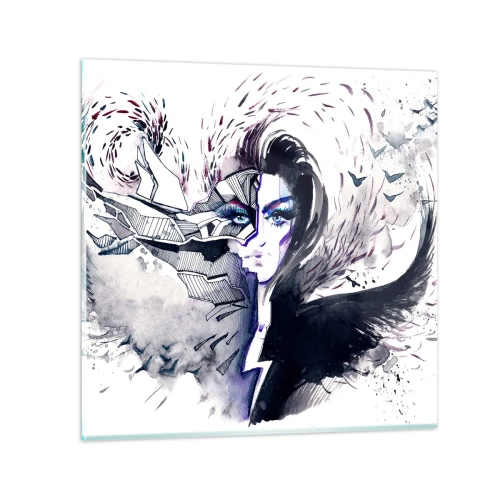 Quadro su vetro - Bella e demoniaca - 50x50 cm