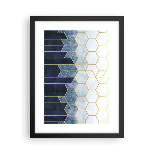 Poster in cornice nera - Composizione a ritmo sincopato - 30x40 cm