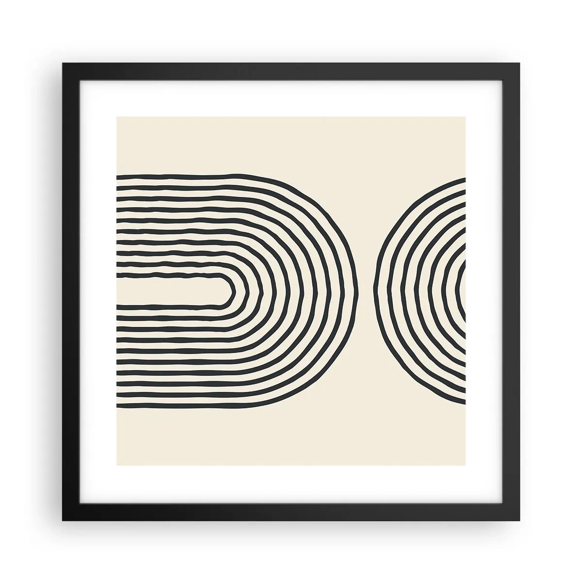 Poster in cornice nera - Tra un attimo... - 40x40 cm