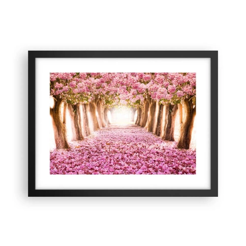 Poster in cornice nera - La strada verso il paradiso - 40x30 cm