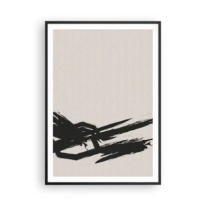 Poster in cornice nera - Corsa sfrenata - 70x100 cm