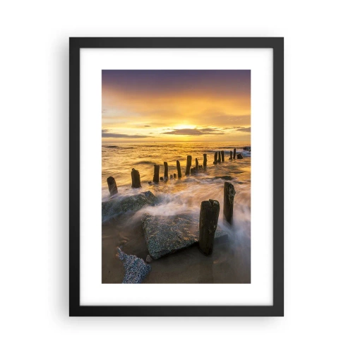 Poster in cornice nera - La bellezza selvatica del Baltico - 30x40 cm