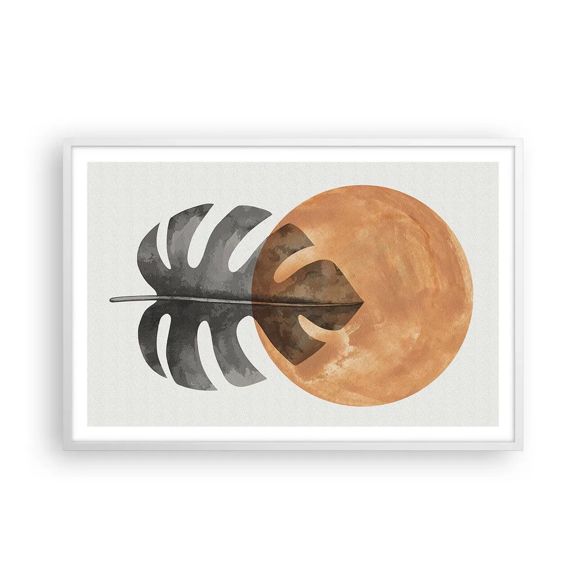 Poster in cornice bianca - Sempre il sole - 91x61 cm