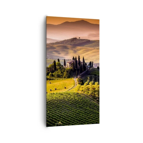 Quadro su tela - Stampe su Tela - Arcadia: paesaggio toscano - 65x120 cm