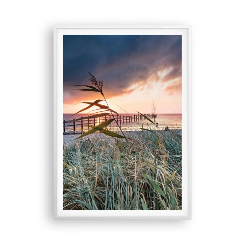 Poster in cornice bianca - Non andrà via col vento - 70x100 cm