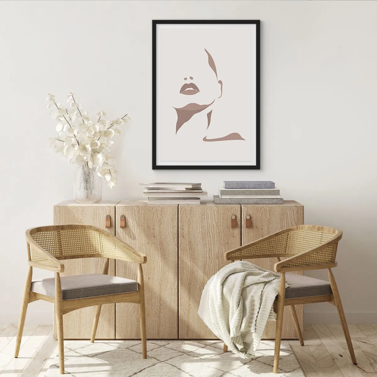 Poster in cornice nera - Fatta di luce e ombra - 40x50 cm