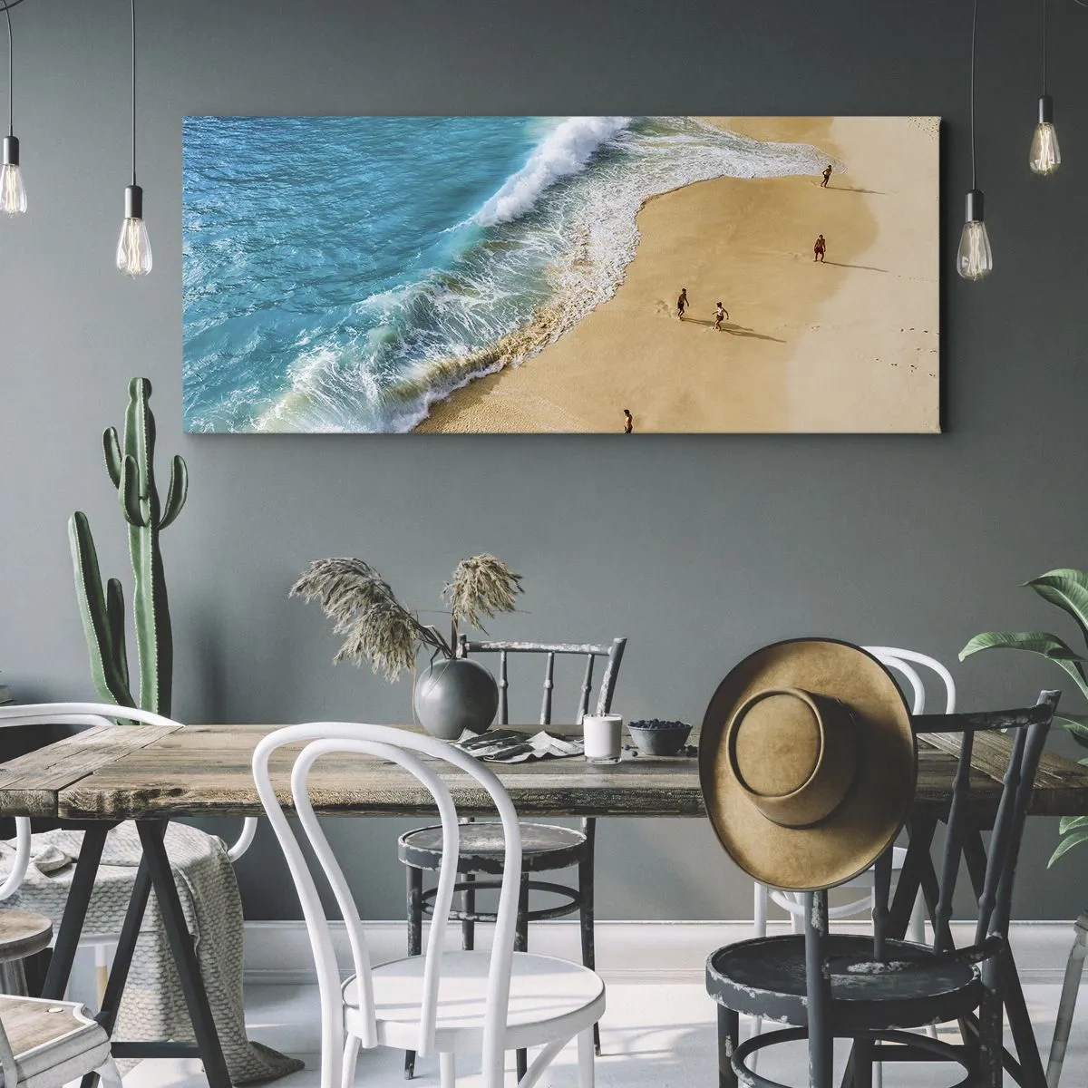 Quadro su tela - Stampe su Tela - E poi il sole, la spiaggia... - 100x40 cm