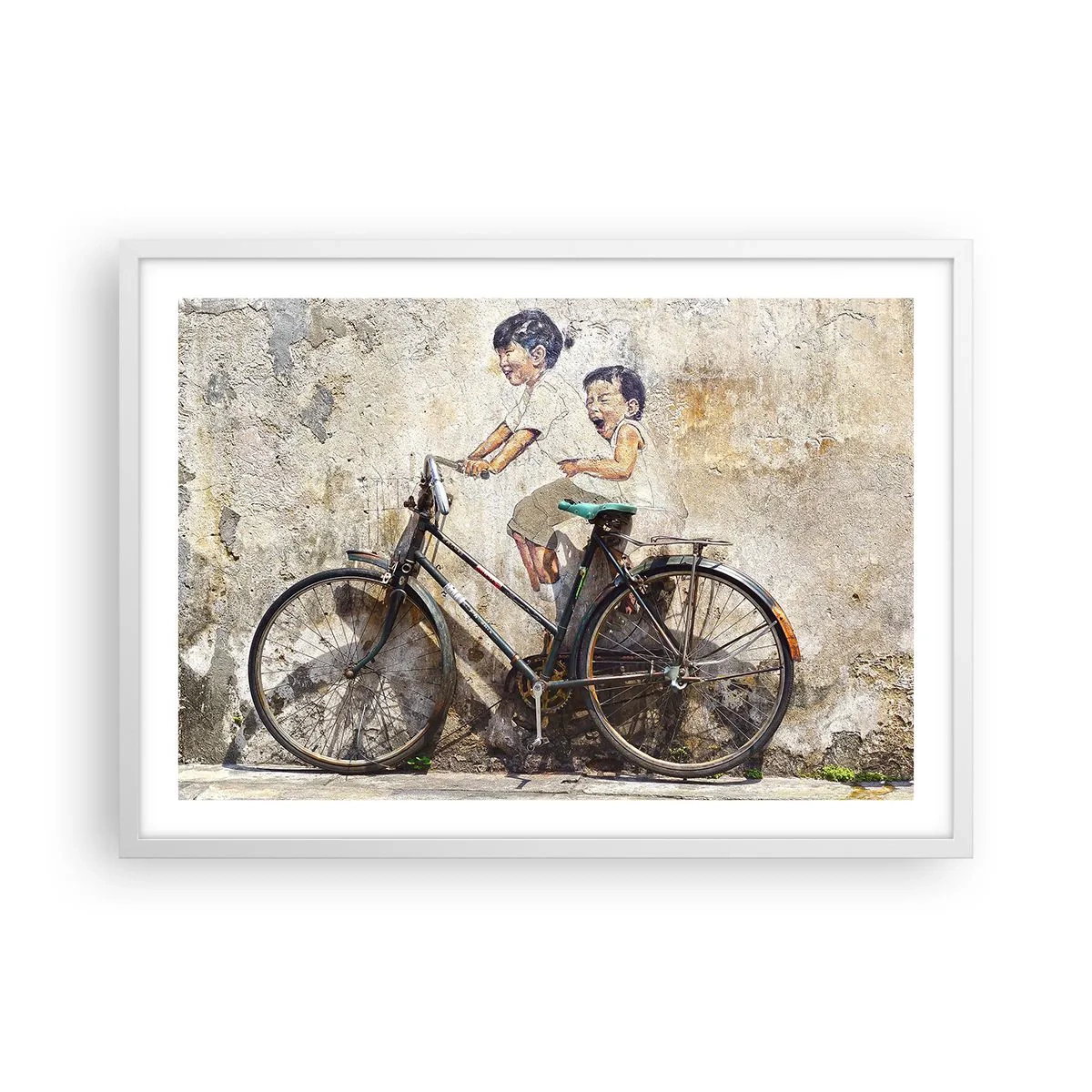 Poster in cornice bianca - Vero o falso? - 70x50 cm