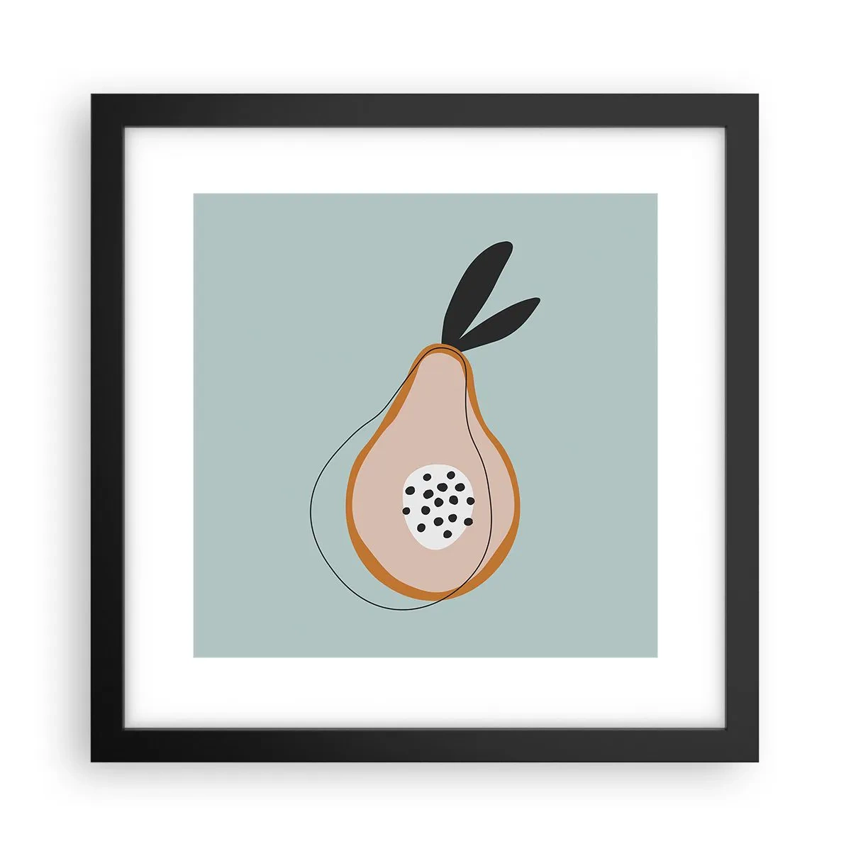 Poster in cornice nera - Penetrare la natura delle cose - 30x30 cm