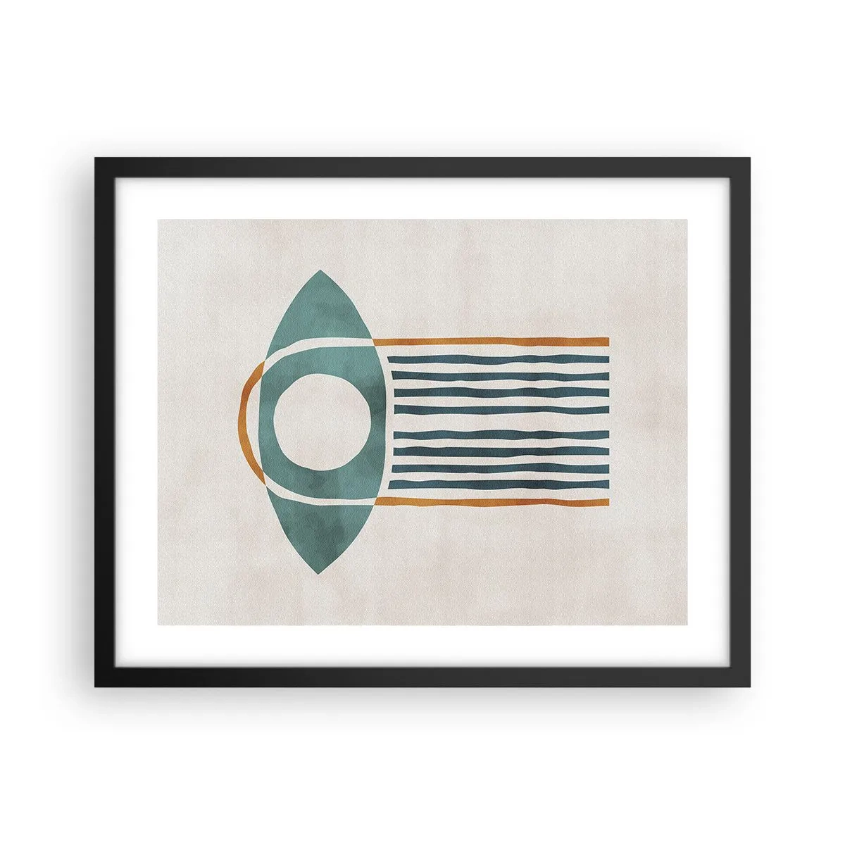 Poster in cornice nera - Segni e rituali - 50x40 cm