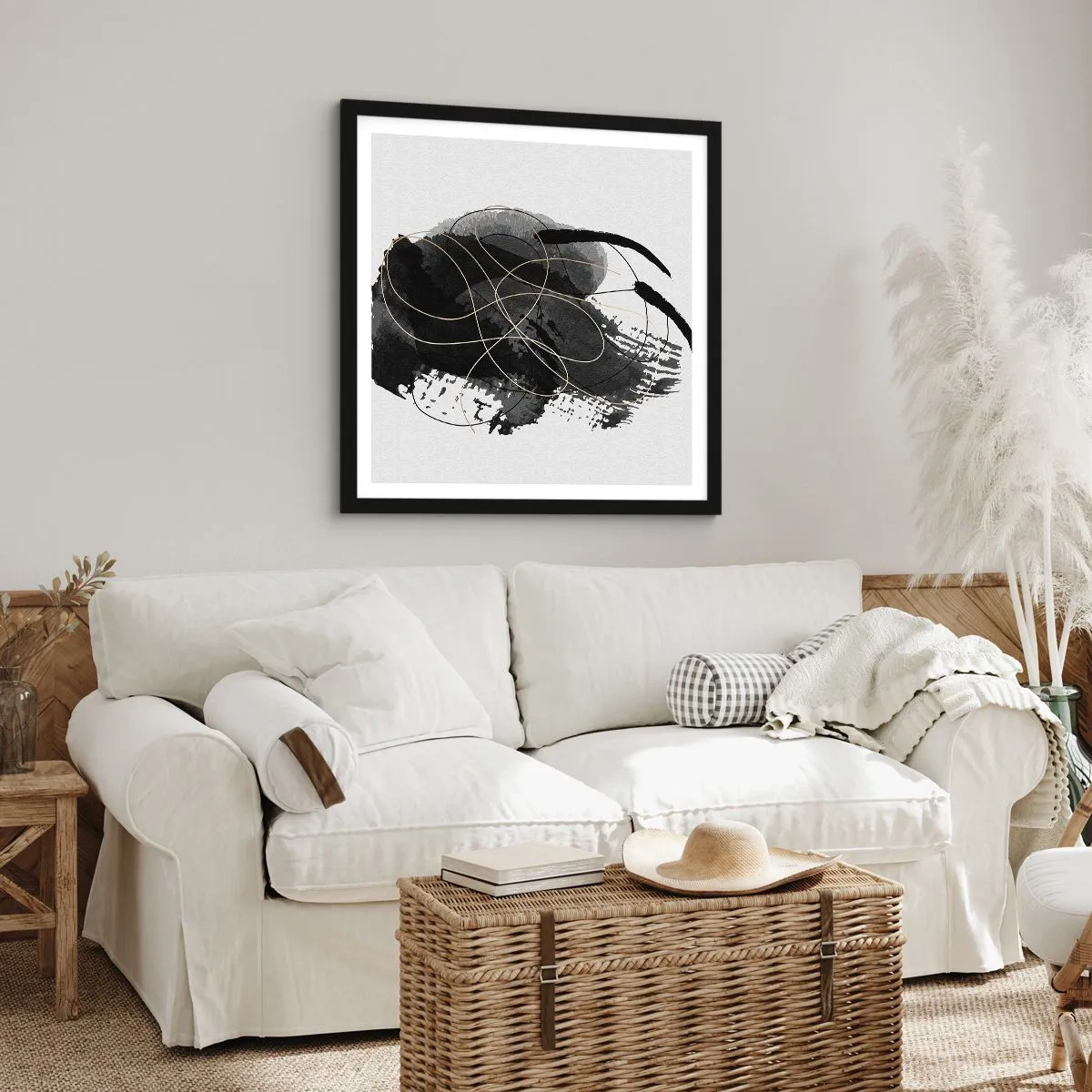 Poster in cornice nera - Nato dal nero - 30x30 cm