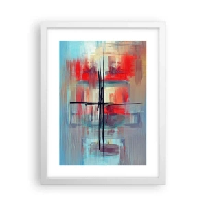 Poster in cornice bianca - Paesaggio in una dimensione sconosciuta - 30x40 cm