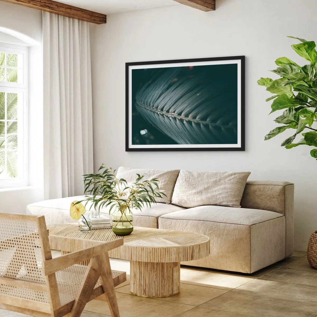 Poster in cornice nera - La precisione della natura - 50x40 cm