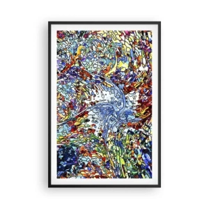 Poster in cornice nera - Vetrate a gocce - 61x91 cm