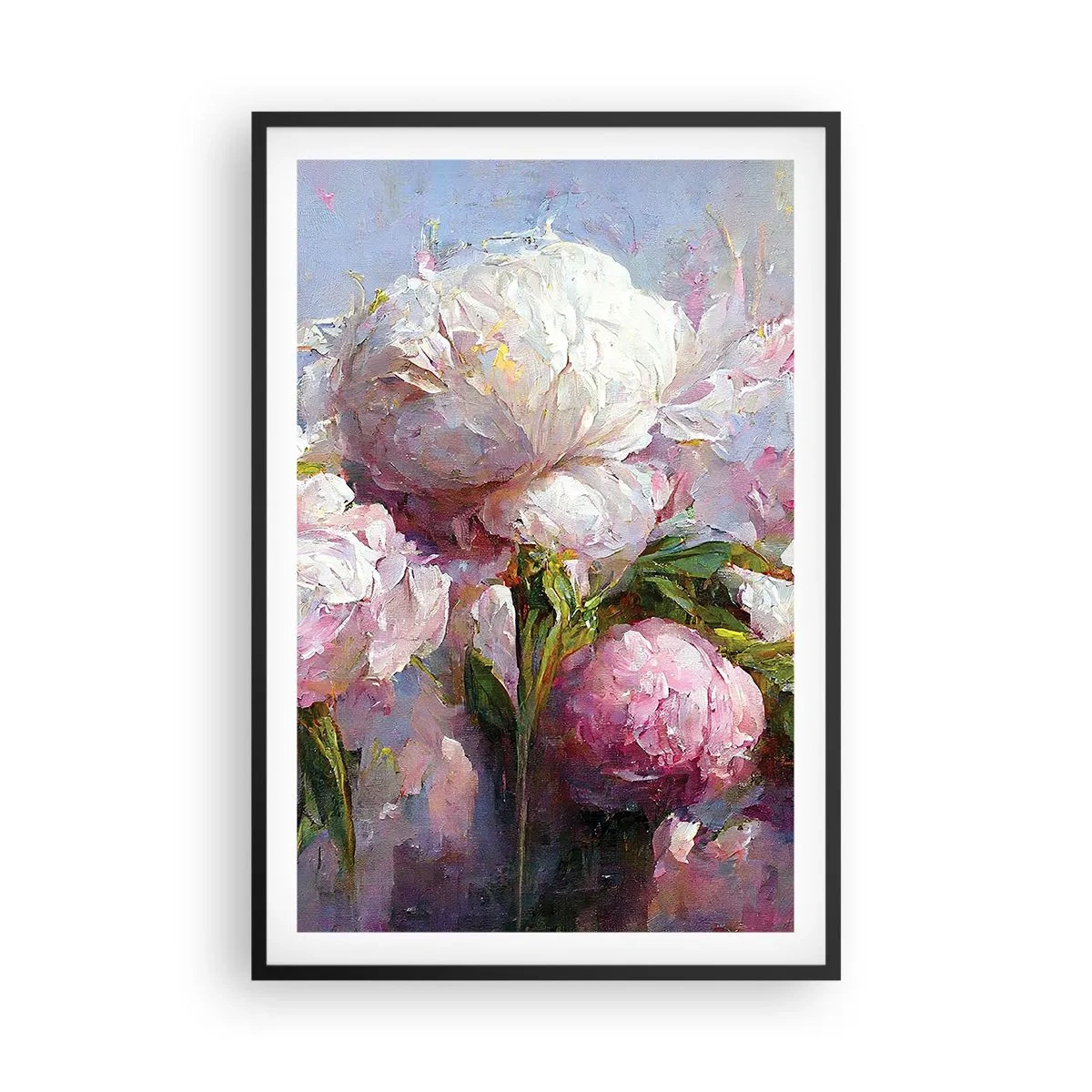 Poster in cornice nera - Un bouquet pieno di vita - 61x91 cm