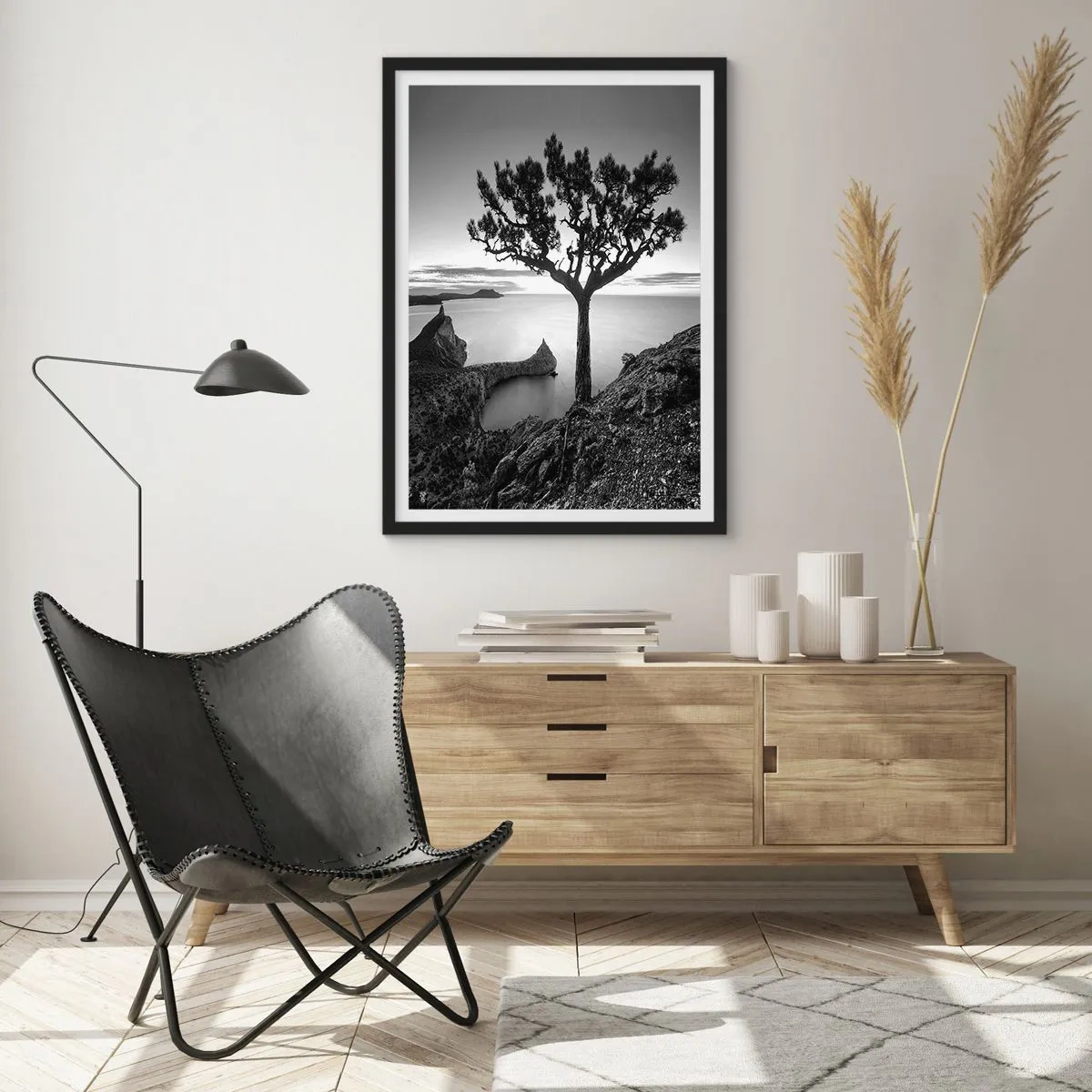 Poster in cornice nera - Pace fino all'orizzonte - 40x50 cm
