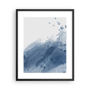 Poster in cornice nera - Tulle blu - 40x50 cm