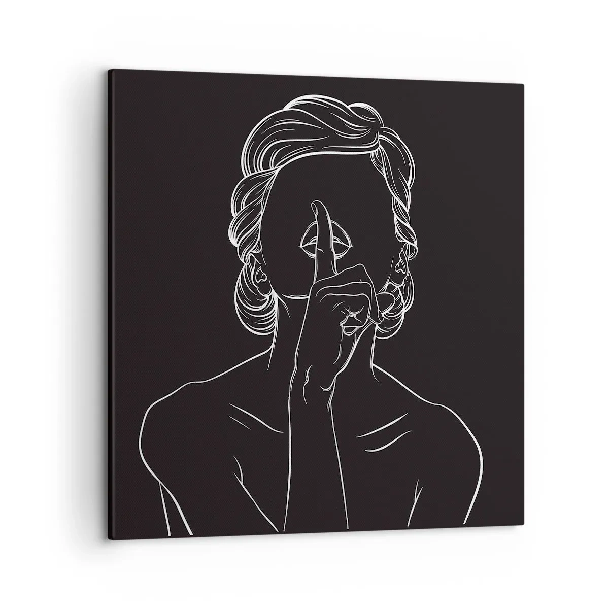 Quadro su tela - Stampe su Tela - Il bello emerge nel silenzio - 50x50 cm