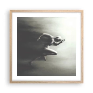 Poster in cornice rovere chiaro - Inarrestabile - 50x50 cm