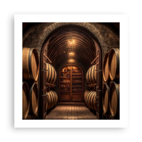 Poster - L'atmosfera della cantina - 50x50 cm