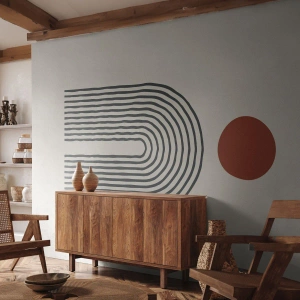 Fotomurali Premium Sand - Magnetismo di forme e colori - Astrazione, Grafica, Modello moderno - 200x140 cm