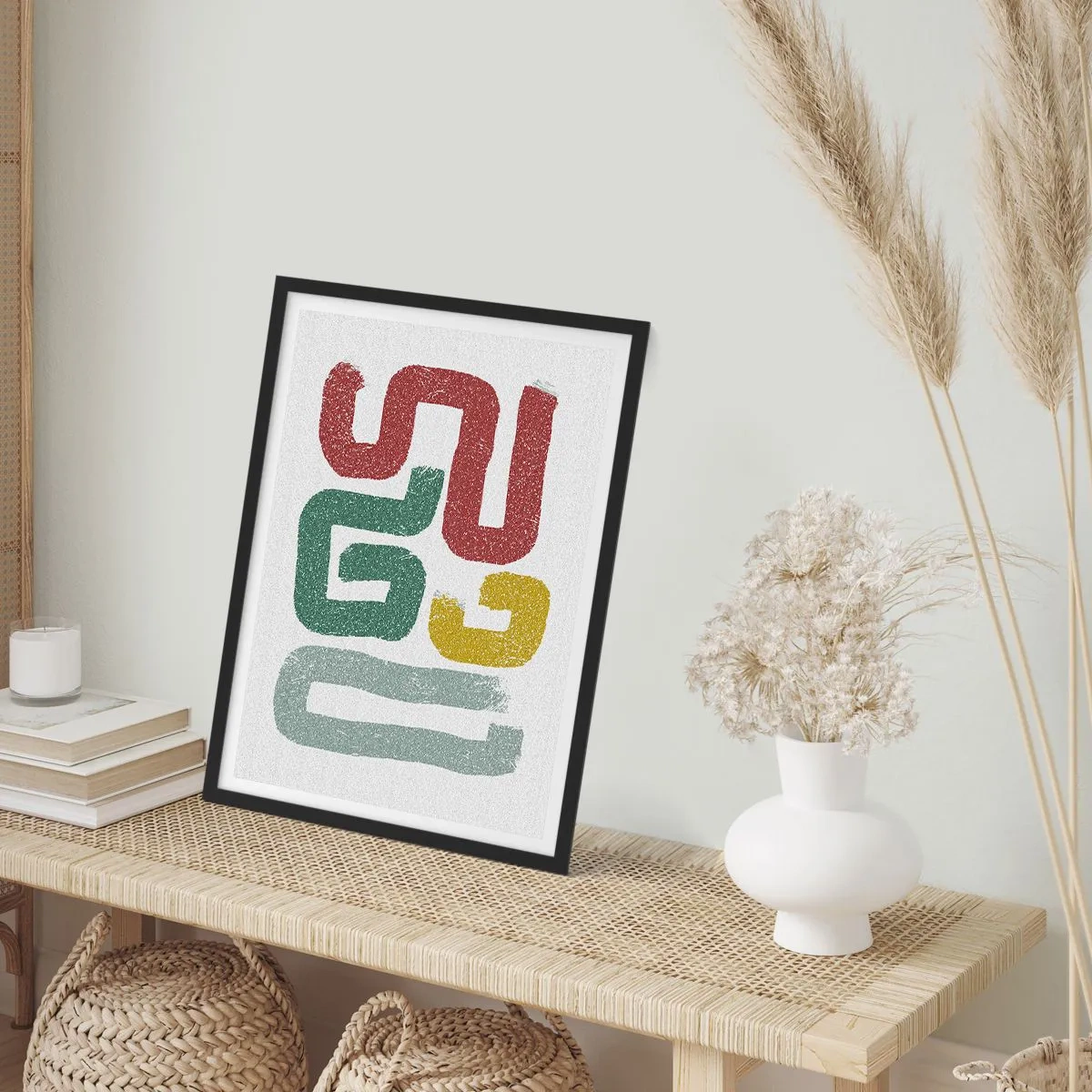 Poster in cornice nera - In una lingua sconosciuta - 30x40 cm