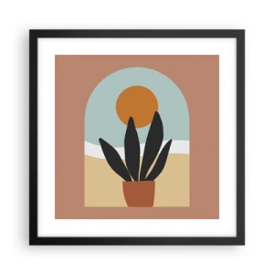 Poster in cornice nera - Piccole gioie - 40x40 cm