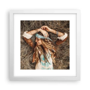 Poster in cornice bianca - Verso gli anni dell'amore - 30x30 cm