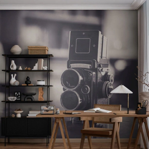 Fotomurali Premium Canvas - La magia delle vecchie fotografie - retrò, Telecamera, Vintage ▾ - 400x280 cm