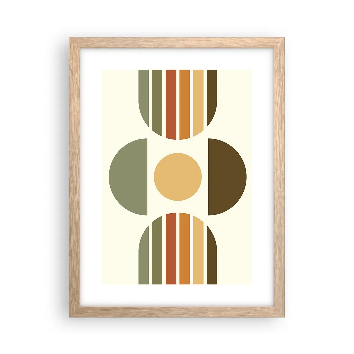 Poster in cornice rovere chiaro - Nei colori della terra - 30x40 cm