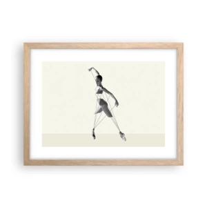 Poster in cornice rovere chiaro - Nel teatro del mondo - 40x30 cm