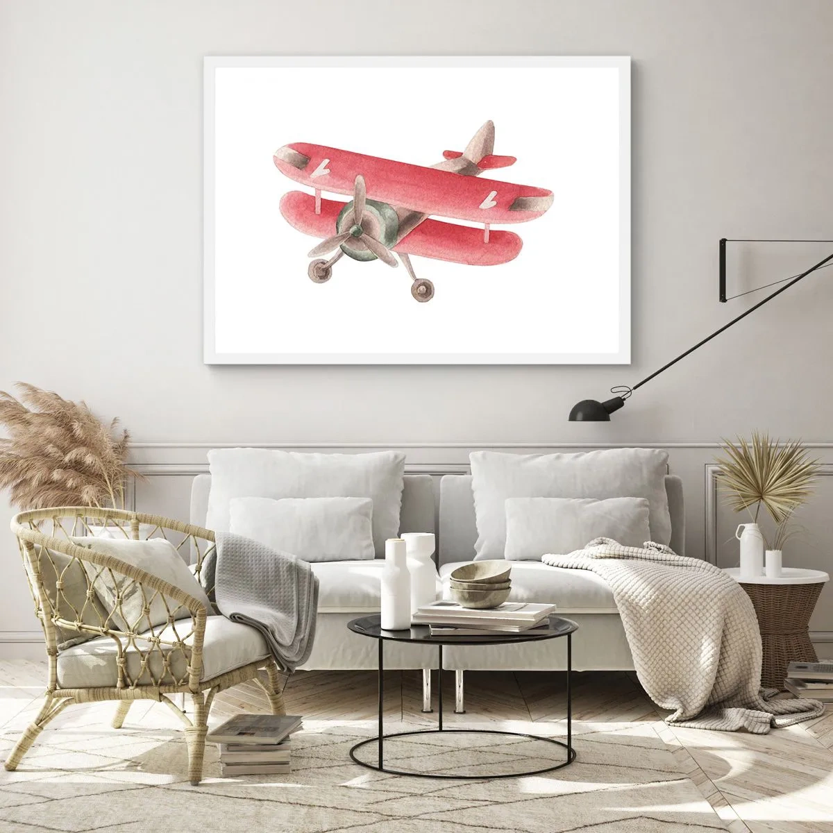 Poster in cornice bianca - Pronto a volare alto - 70x50 cm