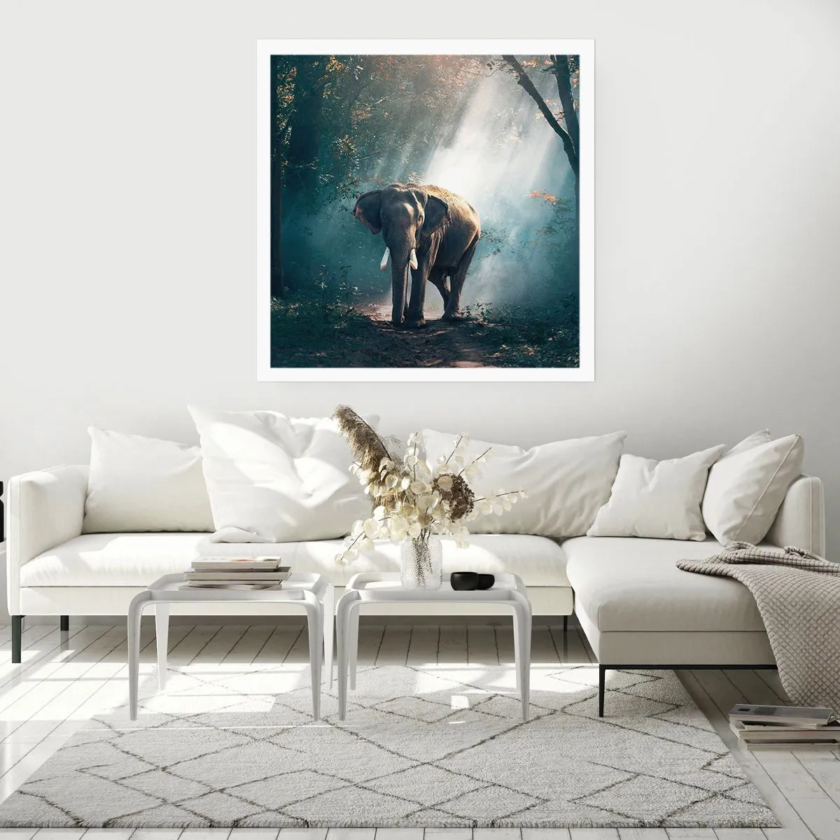 Poster - Tranquilla passeggiata - 30x30 cm